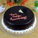 Send 50th Anniversary Chocolate Cake 1 kg Anniversary to Munnar Send 50th Anniversary Chocolate Cake 1 kg Anniversary to Munnar