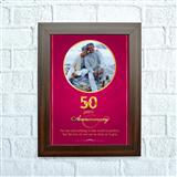 Send 50th Anniversary Personalized Photo Frame Anniversary to Tumkur Send 50th Anniversary Personalized Photo Frame Anniversary to Tumkur