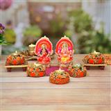 Send Laxmi Ganesha With Decorated Diya Spiritual Gifts to Munnar Send Laxmi Ganesha With Decorated Diya Spiritual Gifts to Munnar