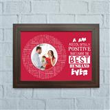 Send Best Husband Personalized Photo Frame Personalized Gifts to Munnar Send Best Husband Personalized Photo Frame Personalized Gifts to Munnar