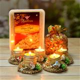 Send Sohan Papri with 5 Pcs Diya Diwali to Kotkapura Send Sohan Papri with 5 Pcs Diya Diwali to Kotkapura