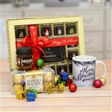 Send Christmas Handmade Chocolates With Christmas Mug Christmas Hampers to Umreth Send Christmas Handmade Chocolates With Christmas Mug Christmas Hampers to Umreth