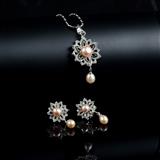 Send Flower Pendant Set Jewellery to Tumkur Send Flower Pendant Set Jewellery to Tumkur