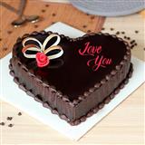 Send Love You Chocolate Truffle Cake 1kg Valentine Cakes to Tumkur Send Love You Chocolate Truffle Cake 1kg Valentine Cakes to Tumkur