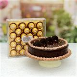 Send Ferrero Rocher With Chocolate Cake Combo Gift Hampers to Morjim Send Ferrero Rocher With Chocolate Cake Combo Gift Hampers to Morjim