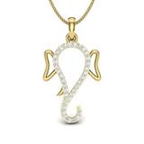 Send 18Kt Ganesh Diamond Pendant Jewellery to Umreth Send 18Kt Ganesh Diamond Pendant Jewellery to Umreth