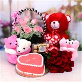 Send Teddies With Cake & Flowers Mega Hamper Gift Hampers to Ichalkaranji Send Teddies With Cake & Flowers Mega Hamper Gift Hampers to Ichalkaranji