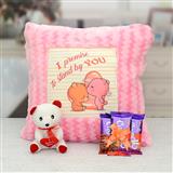 Send Be With You Chocolate & Pillow Hamper Valentines Day to Manesar Send Be With You Chocolate & Pillow Hamper Valentines Day to Manesar
