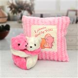 Send Love Hug Teddy & Pillow Hamper Soft Toys Hamper to Waghodia Send Love Hug Teddy & Pillow Hamper Soft Toys Hamper to Waghodia