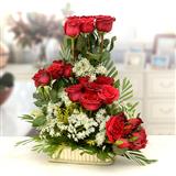 Send Red Sensation Basket Flowers to Kharar Send Red Sensation Basket Flowers to Kharar