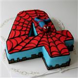 Send 4th Birthday Spiderman Choholate Fondant Cake 3kg Cakes to Ulhasnagar Send 4th Birthday Spiderman Choholate Fondant Cake 3kg Cakes to Ulhasnagar
