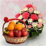 Send Exclusive Flower Basket with Fruits Hamper Gift Hampers to Bhaktal Send Exclusive Flower Basket with Fruits Hamper Gift Hampers to Bhaktal
