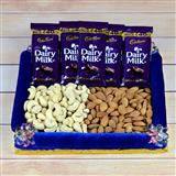 Send Mixed Cadbury and Dry-fruits Thali Thali to Gondia Send Mixed Cadbury and Dry-fruits Thali Thali to Gondia