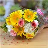 Send Roses, Gerberas & Carnations Assorted Flowers to 