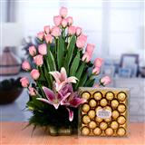 Send Roses and Chocolate Combo Gift Hampers to Bhaktal Send Roses and Chocolate Combo Gift Hampers to Bhaktal