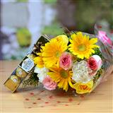 Send Flower Bouquet and Ferrero Rocher Gift Hampers to Bhuj Send Flower Bouquet and Ferrero Rocher Gift Hampers to Bhuj