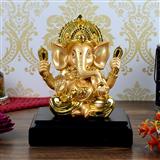 Send Golden Ganapati on Pedestal Home Decor to Kachiguda Send Golden Ganapati on Pedestal Home Decor to Kachiguda