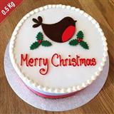 Send Merry Christmas Round Vanilla Cake 1/2 Kg Christmas Cakes to Sangrur Send Merry Christmas Round Vanilla Cake 1/2 Kg Christmas Cakes to Sangrur