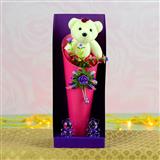 Send Teddy in Bouquet With LED Home Decor to Bhavnagar Send Teddy in Bouquet With LED Home Decor to Bhavnagar