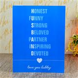 Send Husband Lettering Personalised Card Husband to Igatpuri Send Husband Lettering Personalised Card Husband to Igatpuri