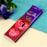 Send Dairy Milk Silk In Made With Love Wrap Personalized Gifts to Jehanabad Send Dairy Milk Silk In Made With Love Wrap Personalized Gifts to Jehanabad