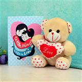 Send Lovable Teddy With Romantic Card Gift Hampers to Gokak Send Lovable Teddy With Romantic Card Gift Hampers to Gokak