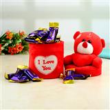 Send Adorable Teddy Gift Box & Cadbury Treats Gift Hampers to Gokak Send Adorable Teddy Gift Box & Cadbury Treats Gift Hampers to Gokak