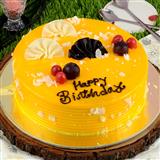 Send Exotic Mango Birthday Cake - 1 Kg Birthday Cakes to 