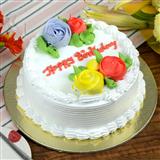 Send Vanilla Birthday Cake 1/2 kg Birthday Cakes to Hooghly Send Vanilla Birthday Cake 1/2 kg Birthday Cakes to Hooghly