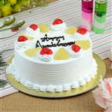 Send Anniversary Pineapple Cake- 1/2 Kg Anniversary Cakes to Bhaktal Send Anniversary Pineapple Cake- 1/2 Kg Anniversary Cakes to Bhaktal