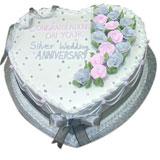 Send Special Silver Anniversary Cake Anniversary to Visnagar Send Special Silver Anniversary Cake Anniversary to Visnagar