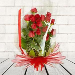 12 Red Roses Bunch