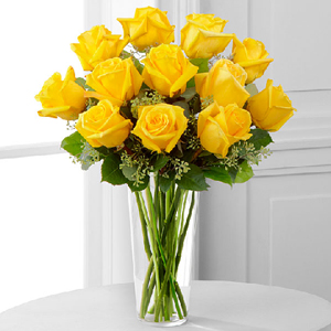 Sparkling Yellow Roses 