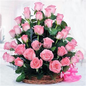 Send 50 Roses Basket to Hyderabad