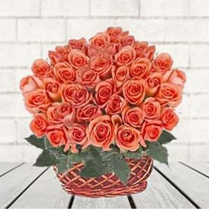 Send 50 Roses Basket to Hyderabad