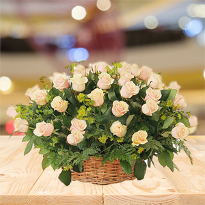 Send 100 Roses Basket to Hyderabad