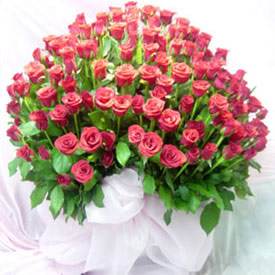 Send 200 Red Roses Basket Hyderabad