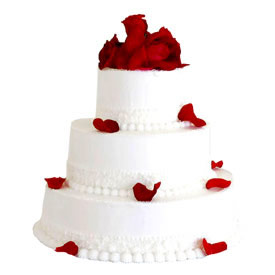 Send Eggless 3 Tier Cake to Hyderabad