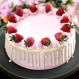 Send Five Star Strawberry Cake-1 Kg to Hyderabad