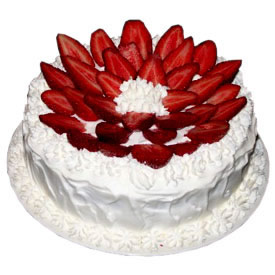 Send Eggless Five Star Strawberry Cake-1 Kg to Hyderabad