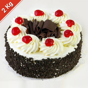 Send Eggless Five Star Black Forest Cake-2 Kg to Hyderabad