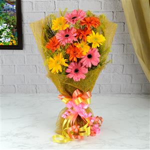 Send 12 Gerberas Bunch to Bangalore
