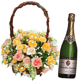 Send Champagne Rose bouquet Mumbai 