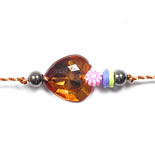 Send Crystal Heart Rakhi to India