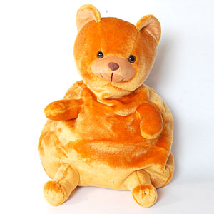 Orange Bear Bag 