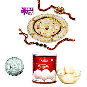  Haldiram Rasgulla, Rakhi and Free Silver Coin for USA 
