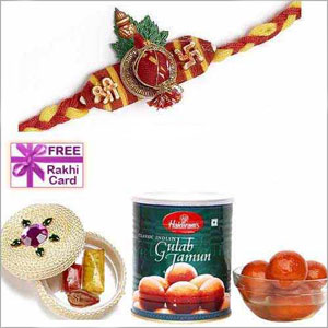  1Kg. Haldirams Gulab Jamun with One Rakhi    
