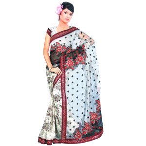  Send Glamorous Authentic Saree Mumbai 
