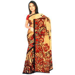  Send Floral Brasso Saree  Mumbai 