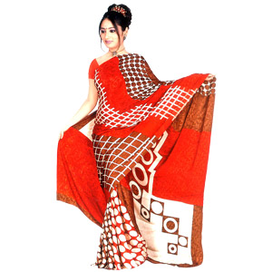 Attractive Brasso Saree 